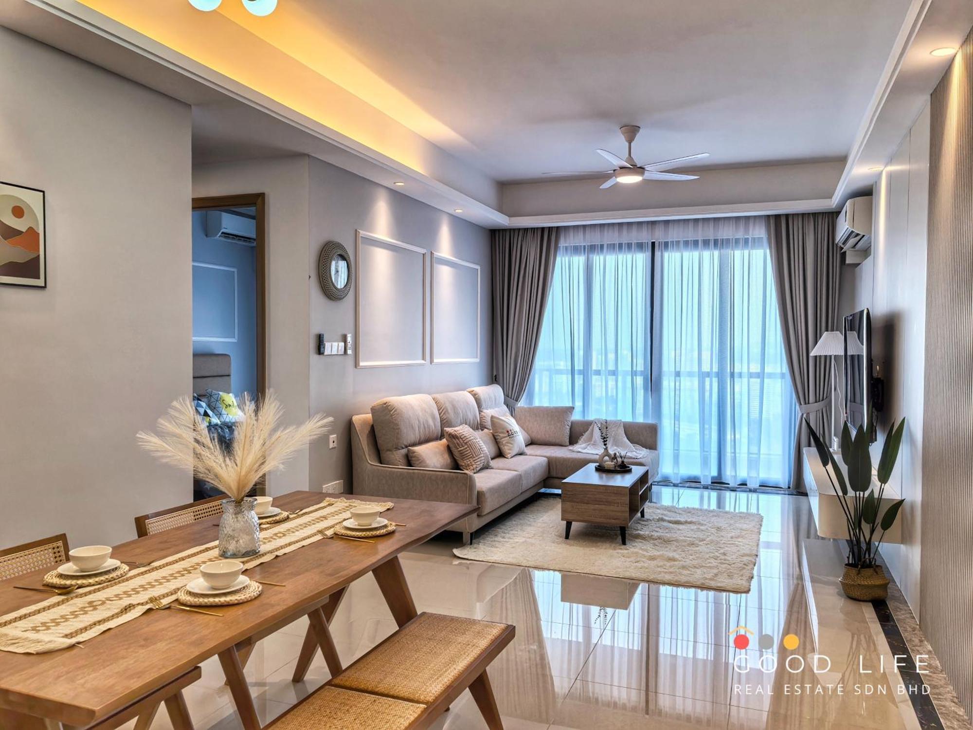 Pangsapuri R&f Princess Cove 2, 3br, Sea View, Jb Ciq, By Good Life